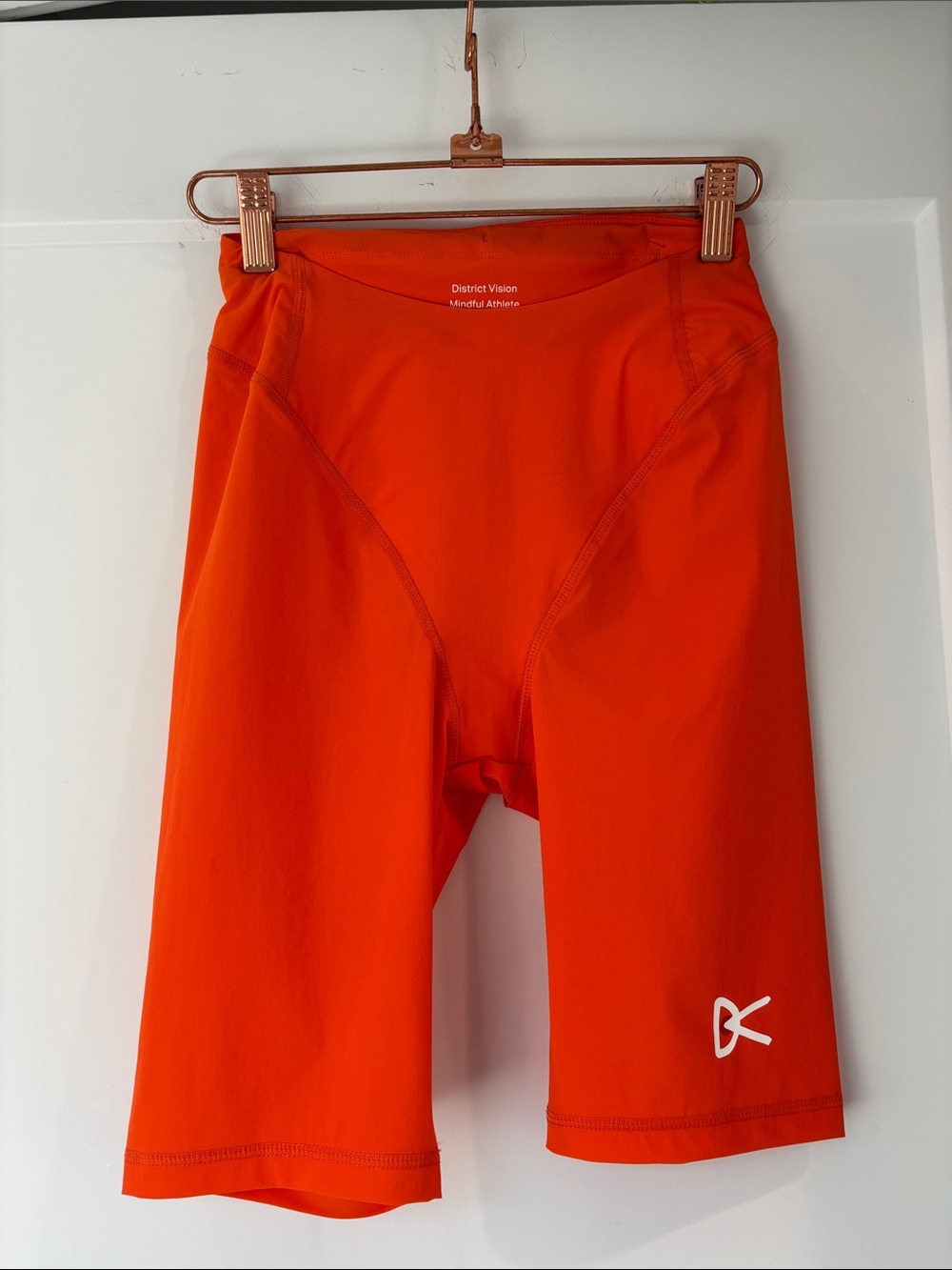 District Vision Women’s Orange Performance Cycling Shorts